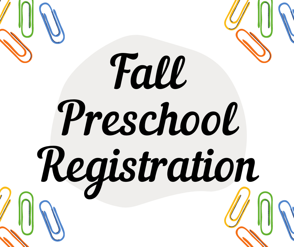 Fall 2023 preschool deposit