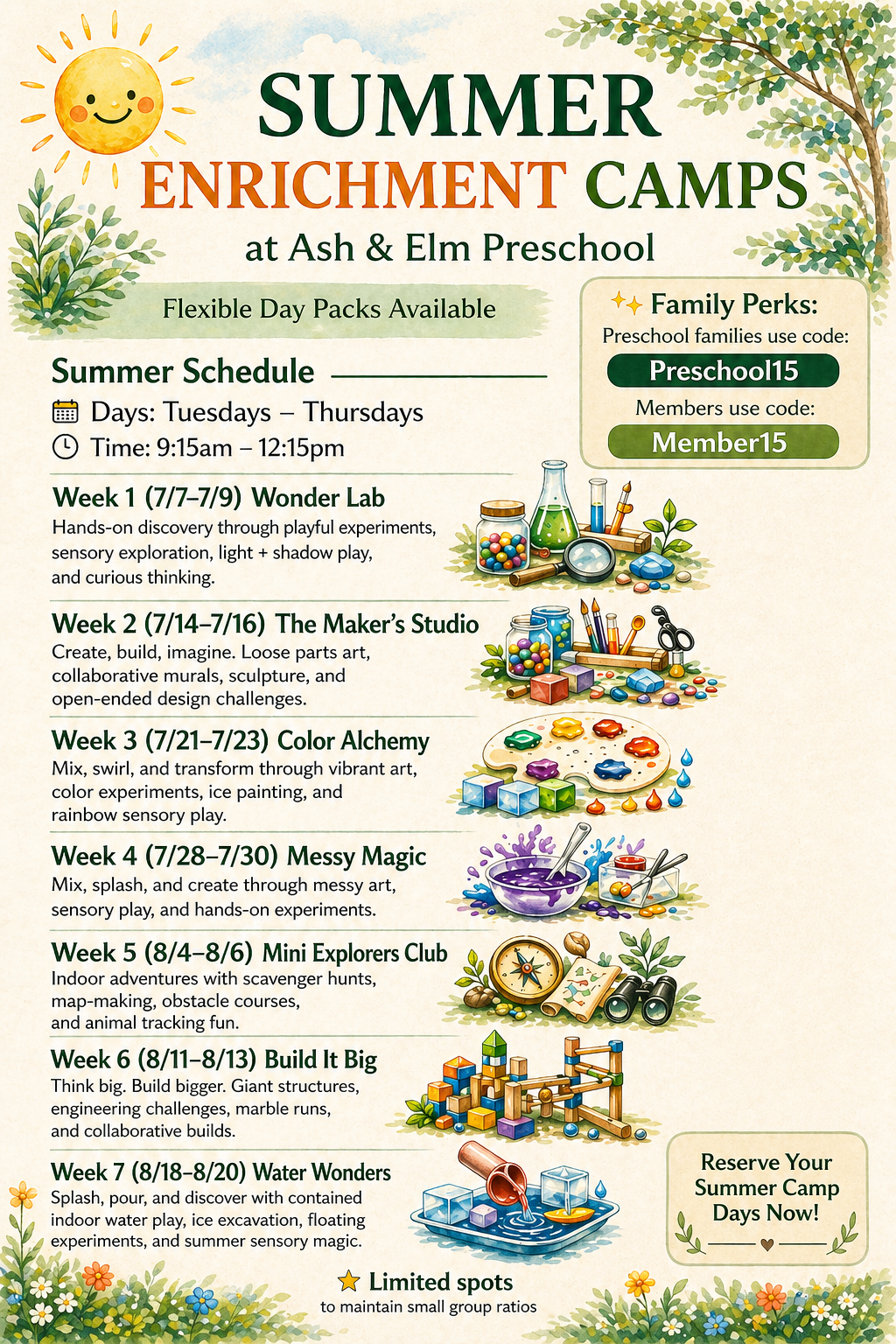Summer Enrichment Camp-Flexible Booking (Tues-Thurs)