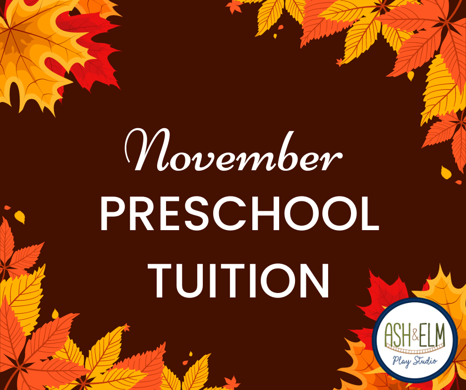 November Preschool Tuition