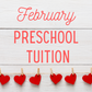 February Preschool Tuition